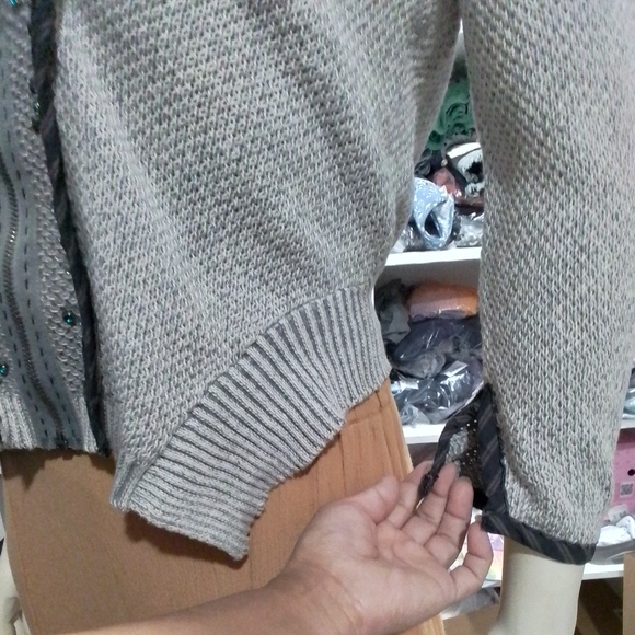 Free People Knit Three-Quarter Sleeve Length Top - Picture 7 of 15